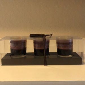 Set of 3 candles. Unused and still in packaging.